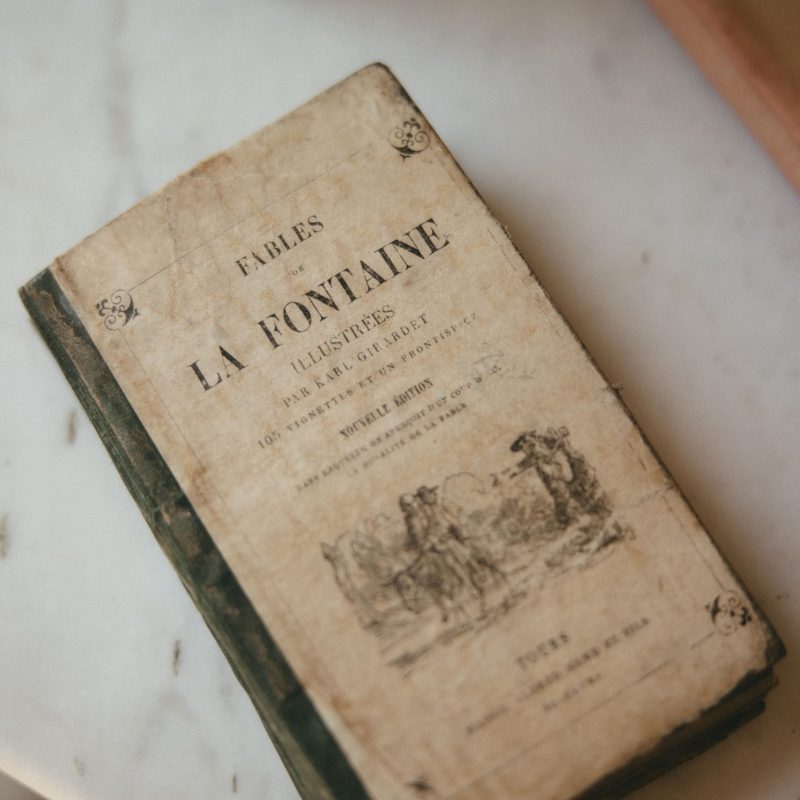 Livre ancien la fontaine