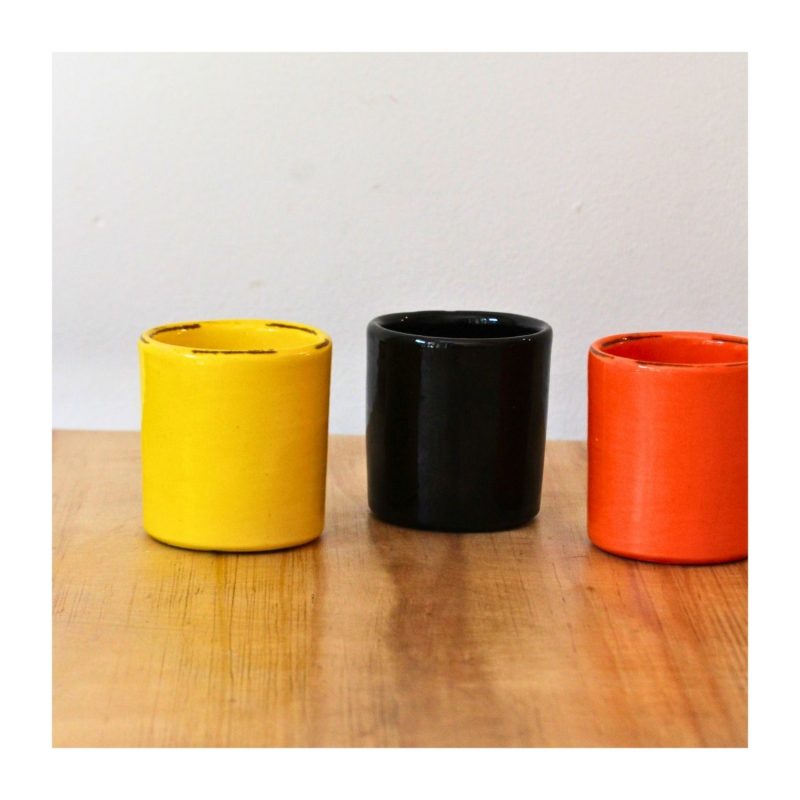 Timbale céramique petit modèle jaune