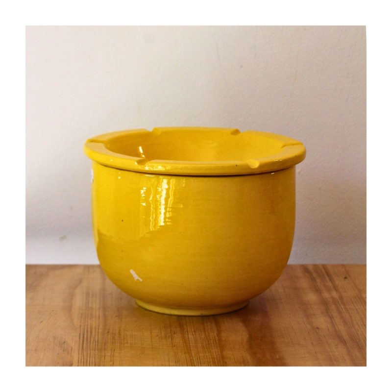 Cendrier céramique géant Jaune