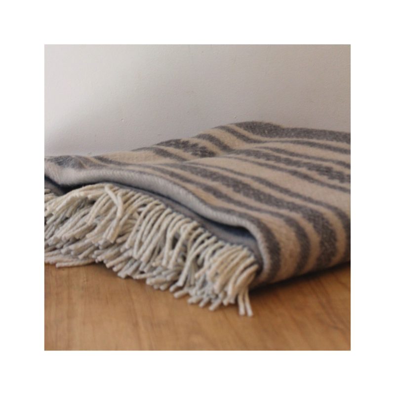 Plaid Laine Erik gris