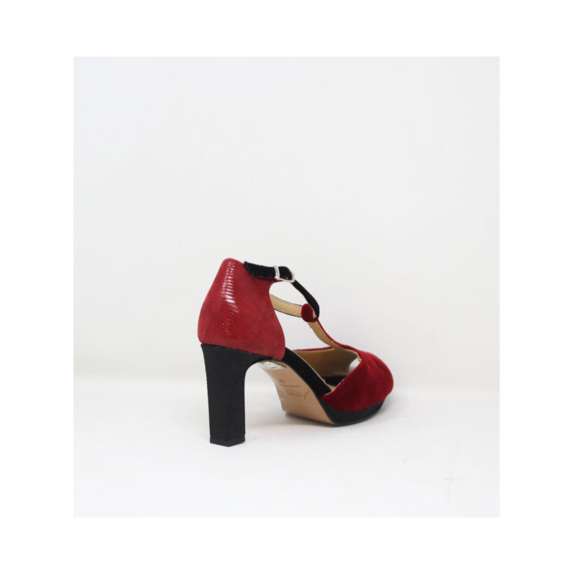Salomé 7 cm JAVI velours rubis – Image 4
