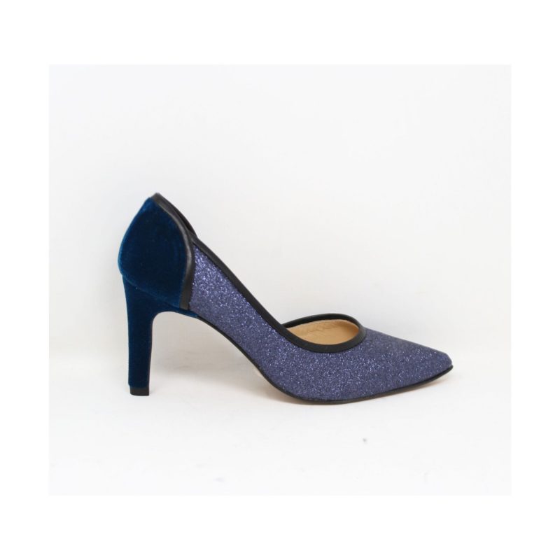 Stiletto 6.5 LOUISE glitter bleu