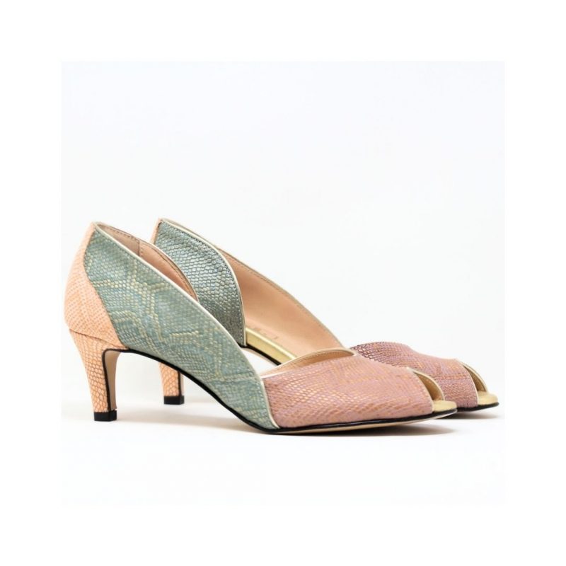 Stiletto 5 COPINE reptile poudré par le cercle -42