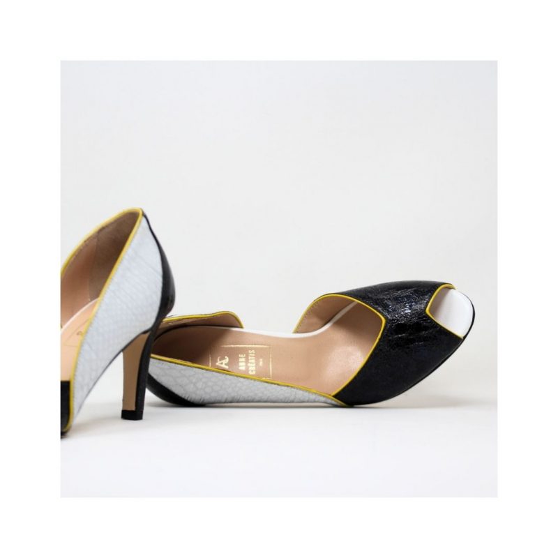 Stiletto 7 AMIE noir blanc par le Cercle - 4