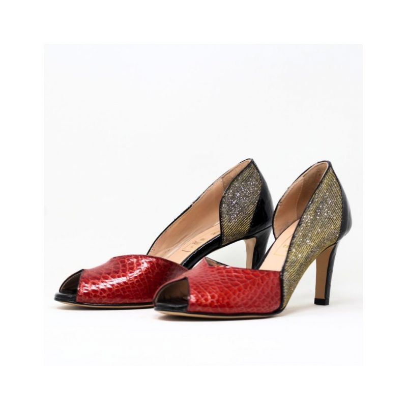 Stiletto 7 AMIE coco rosso par Anne Créatis